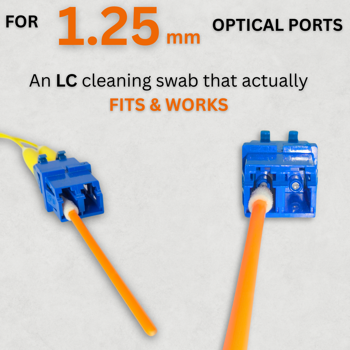 Sysotek Fiber Optic LC 1.5mm Cleaning Swabs - 100 pack