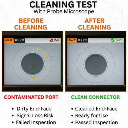 Sysotek Fiber Optic SC 2.5mm Cleaning Swabs - 100 pack