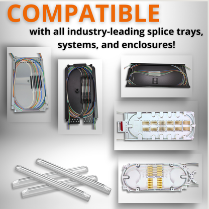 Sysotek Fiber Optic Fusion Splice Sleeves - 500pcs