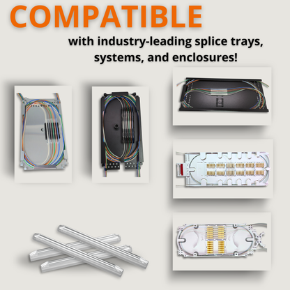 Sysotek Fiber Optic Fusion Splice Sleeves - 500pcs