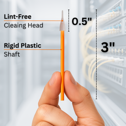 Sysotek Fiber Optic LC 1.5mm Cleaning Swabs - 100 pack