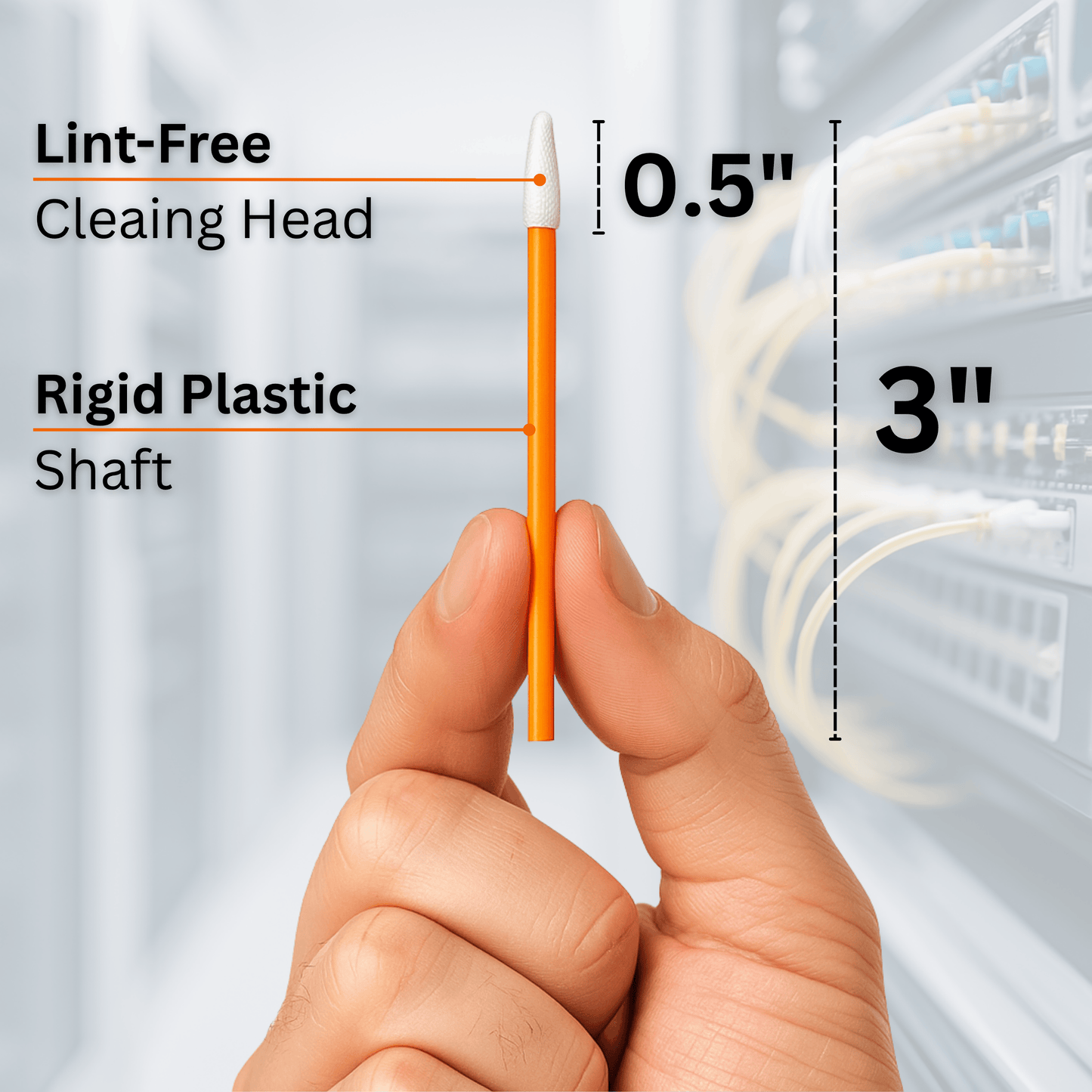 Sysotek Fiber Optic SC 2.5mm Cleaning Swabs - 100 pack