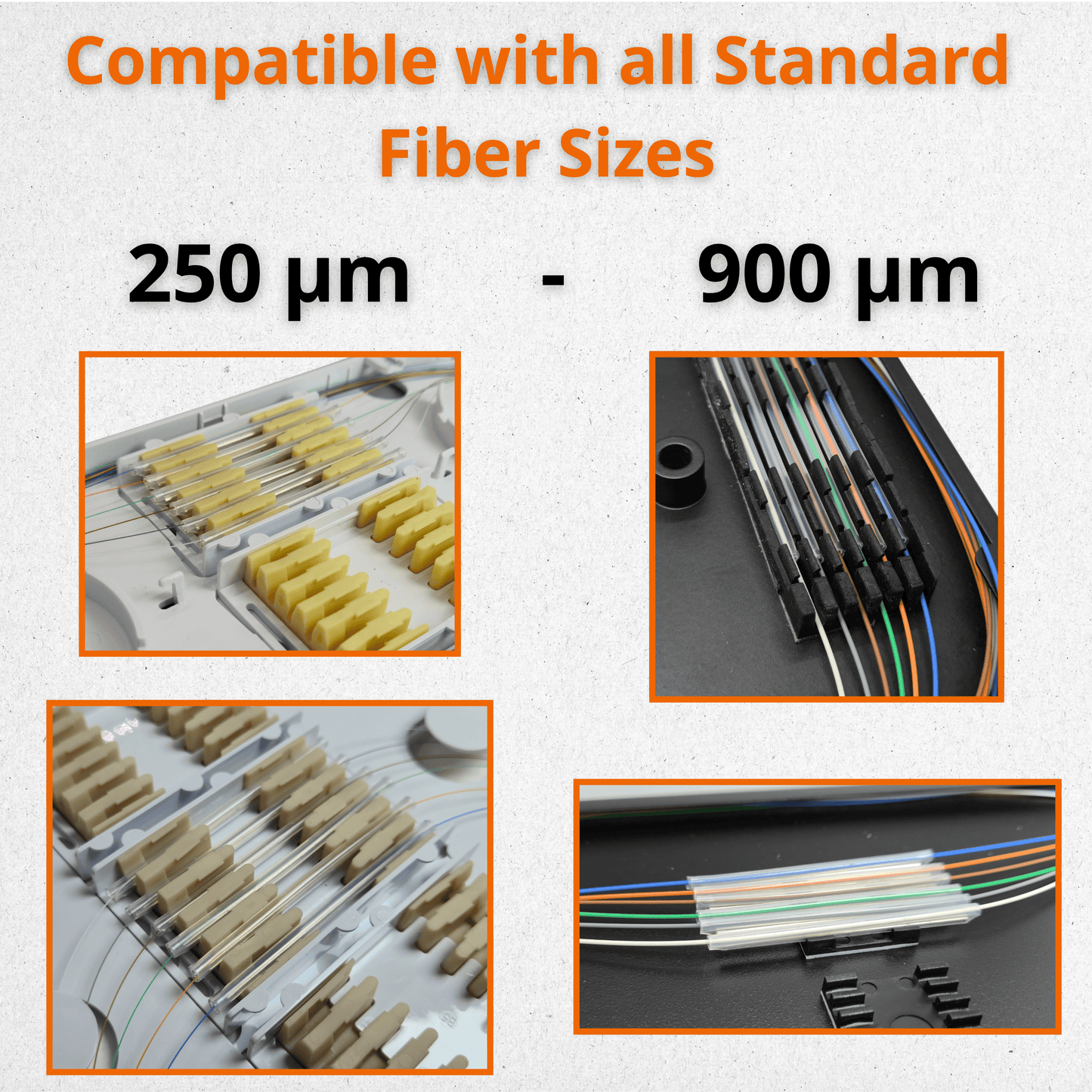 Sysotek Fiber Optic Fusion Splice Sleeves - 500pcs