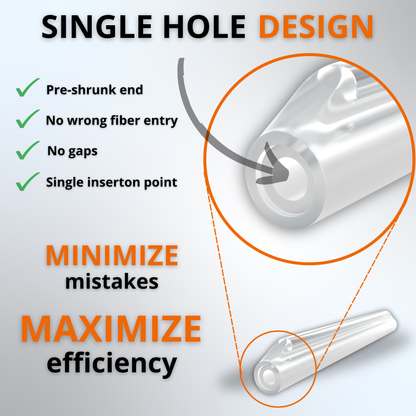 Sysotek Fiber Optic Fusion Splice Sleeves - 500pcs