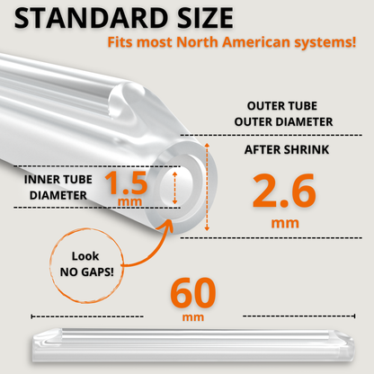 Sysotek Fiber Optic Fusion Splice Sleeves - 500pcs